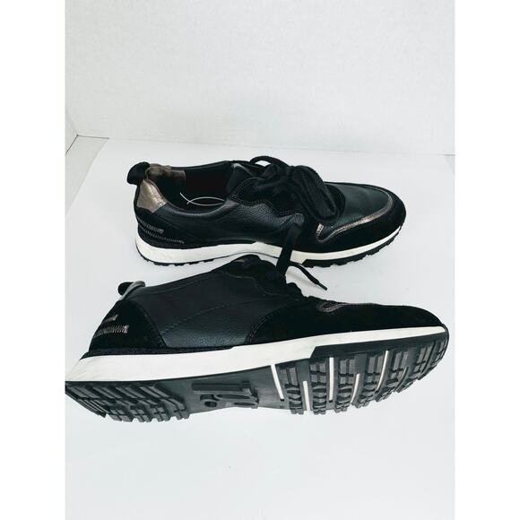 Paul Green Leather Weaver Sneaker in Black Combo (Women) size UK 6.5 / US 9 - Picture 4 of 8